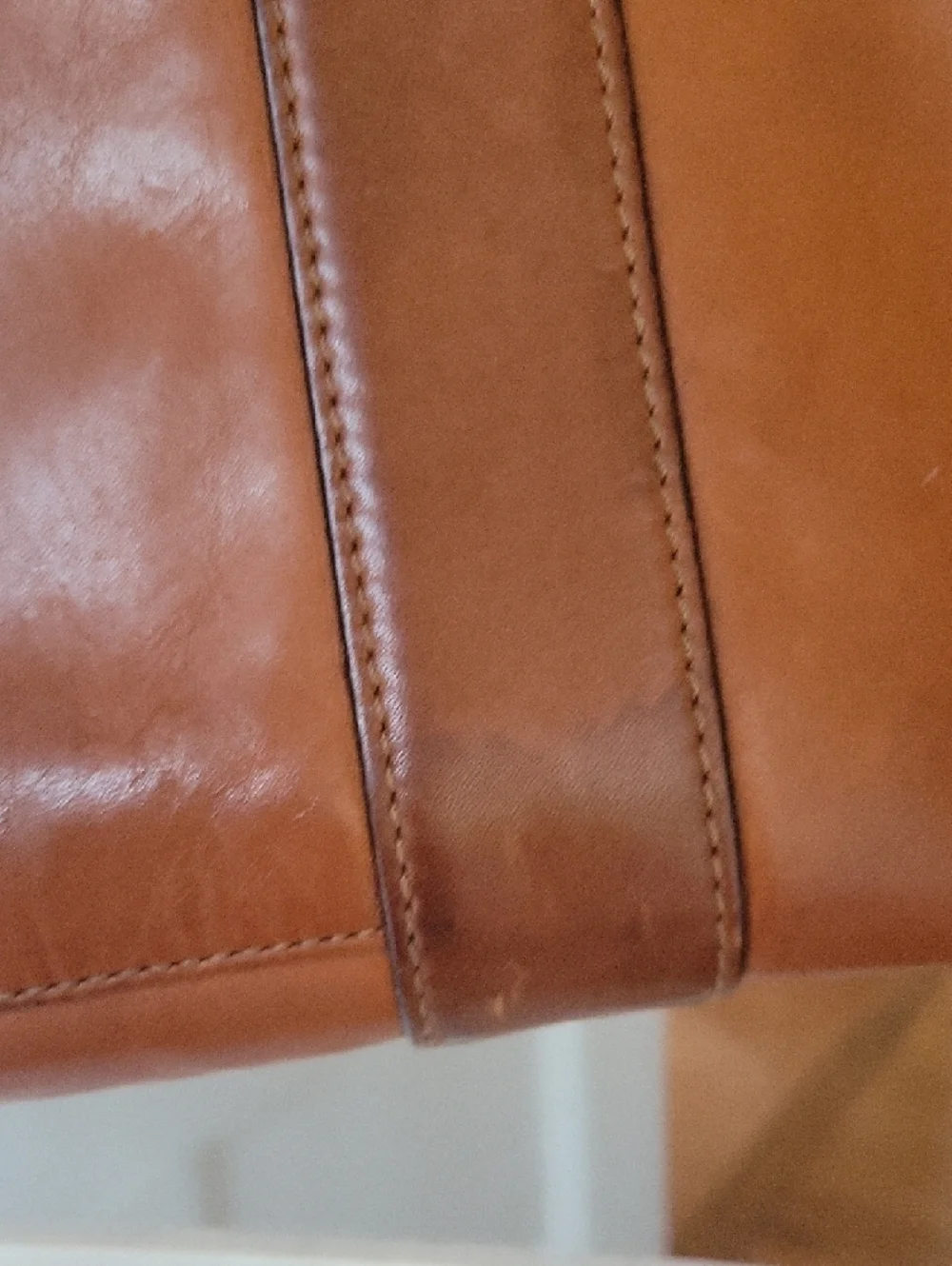 Jack Spade Brown Leather Briefcase Laptop Bag Shoulder Strap
